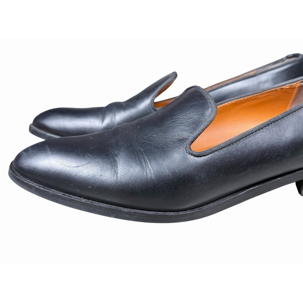 Everlane The Modern Loafer Leather Slip On Stacked Heel Black Womens 8.5 Italy - Picture 4 of 10